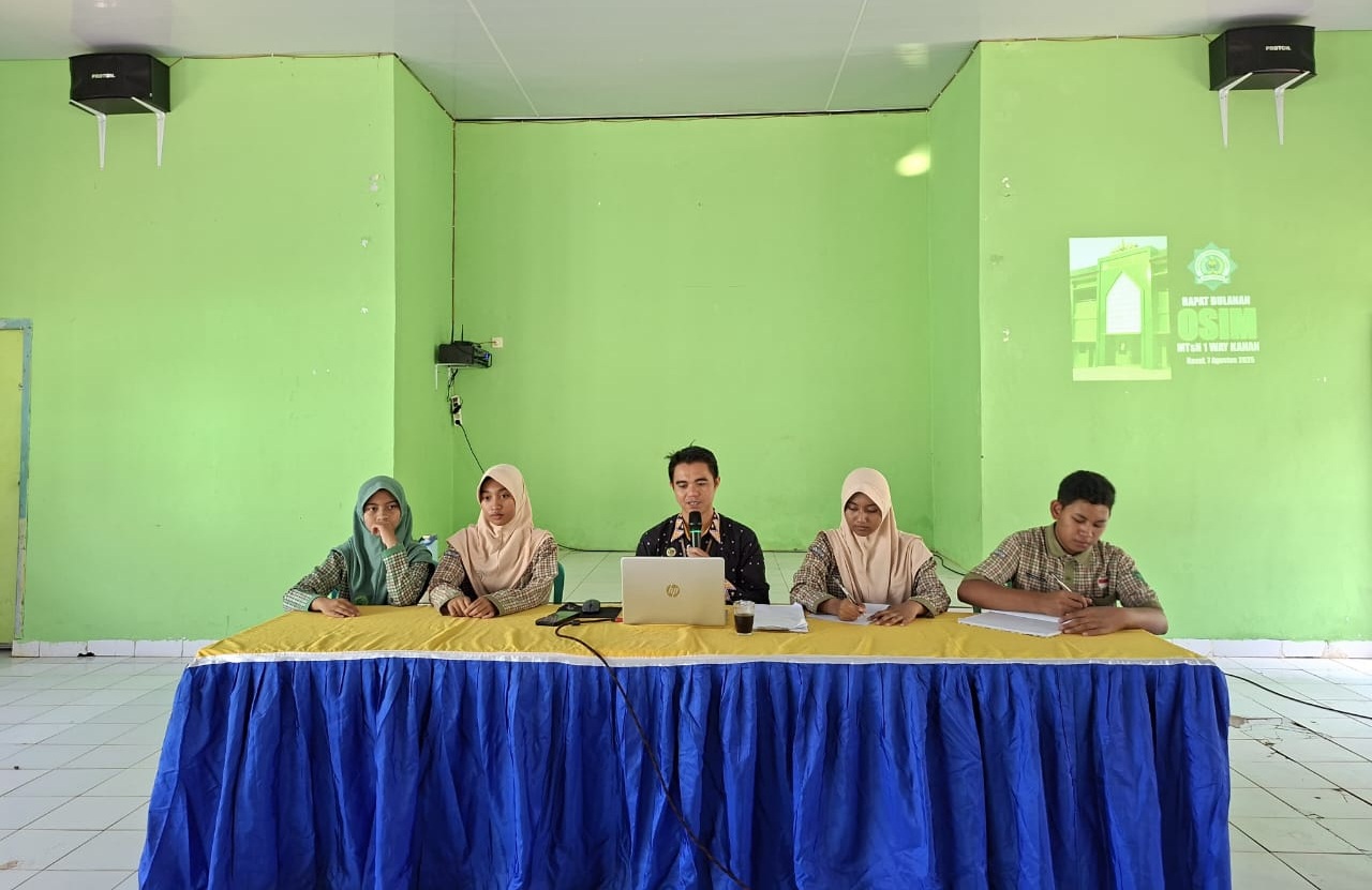 OSIM dan MPK MTsN 1 Way Kanan Matangkan Persiapan HUT RI ke-80