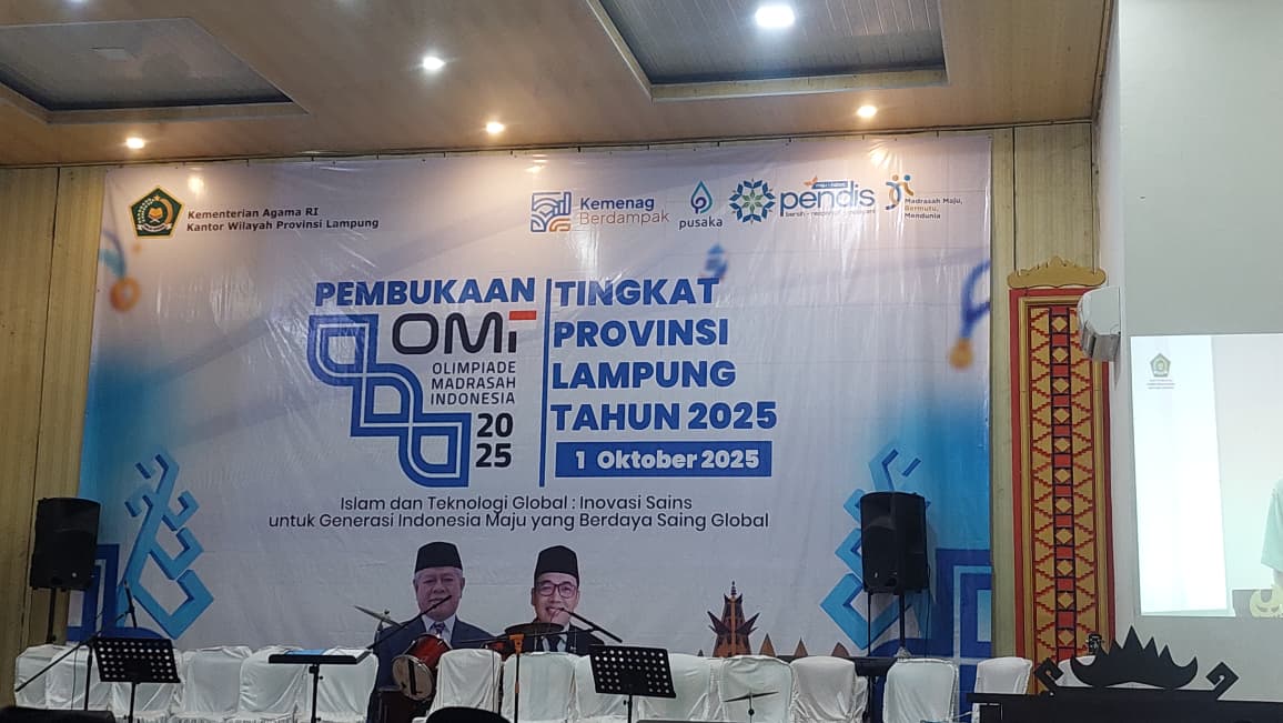 Kepala MTsN 1 Way Kanan Hadiri Pembukaan OMI Tingkat Provinsi Lampung 2025