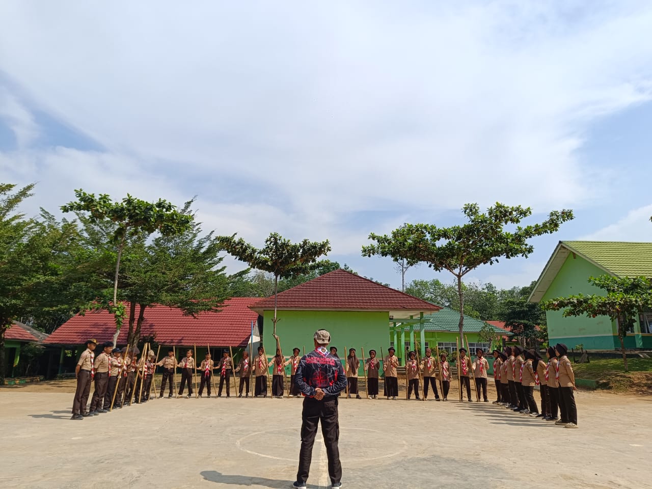 Pramuka MTsN 1 Way Kanan Siap Jalani Seleksi Menuju Lomba Bulan Depan