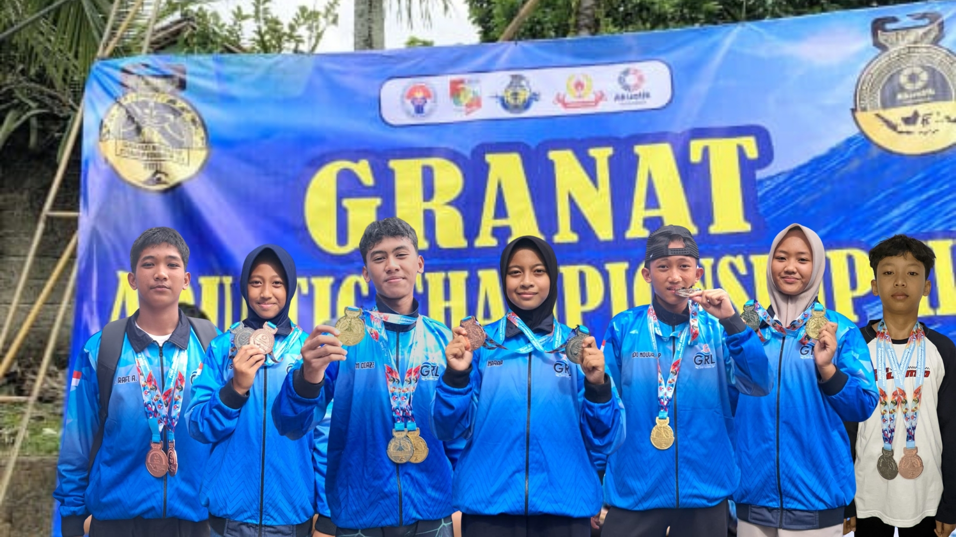 Siswa MTsN 1 Way Kanan Sabet Sejumlah Medali di GAC III Kejuaraan Renang Se-Lampung Utara