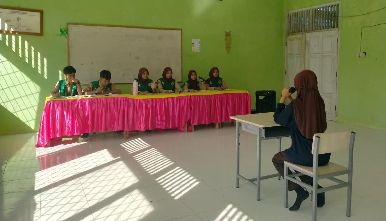 Wawancara Bidang Olahraga, KKR, dan Jurnalis Warnai Seleksi OSIM MTsN 1 Way Kanan