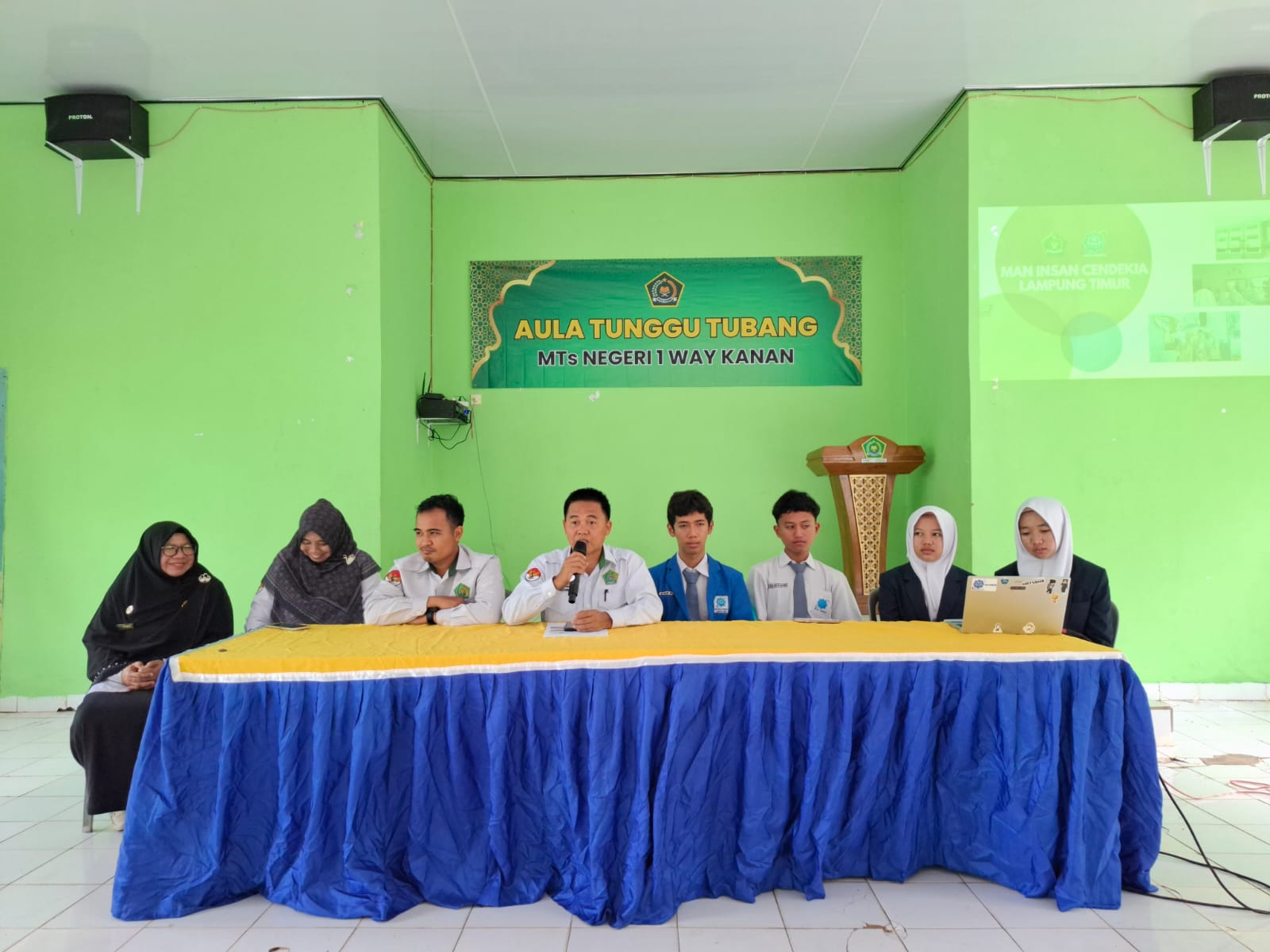 Alumni MTsN 1 Way Kanan Sosialisasikan Seleksi Nasional MAN Insan Cendekia Lampung Timur