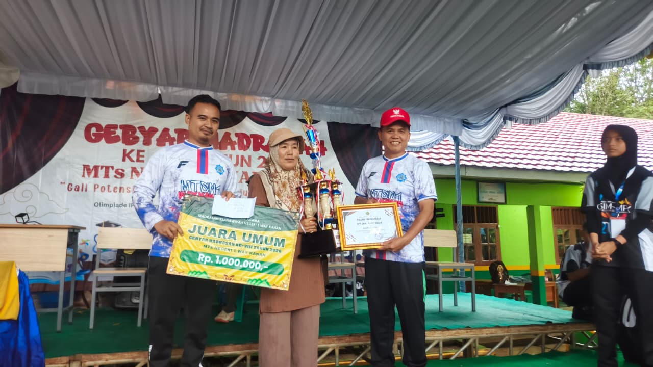SDN 1 Kasui Pasar Raih Juara Umum Gebyar Madrasah Ke-VIII MTsN 1 Way Kanan