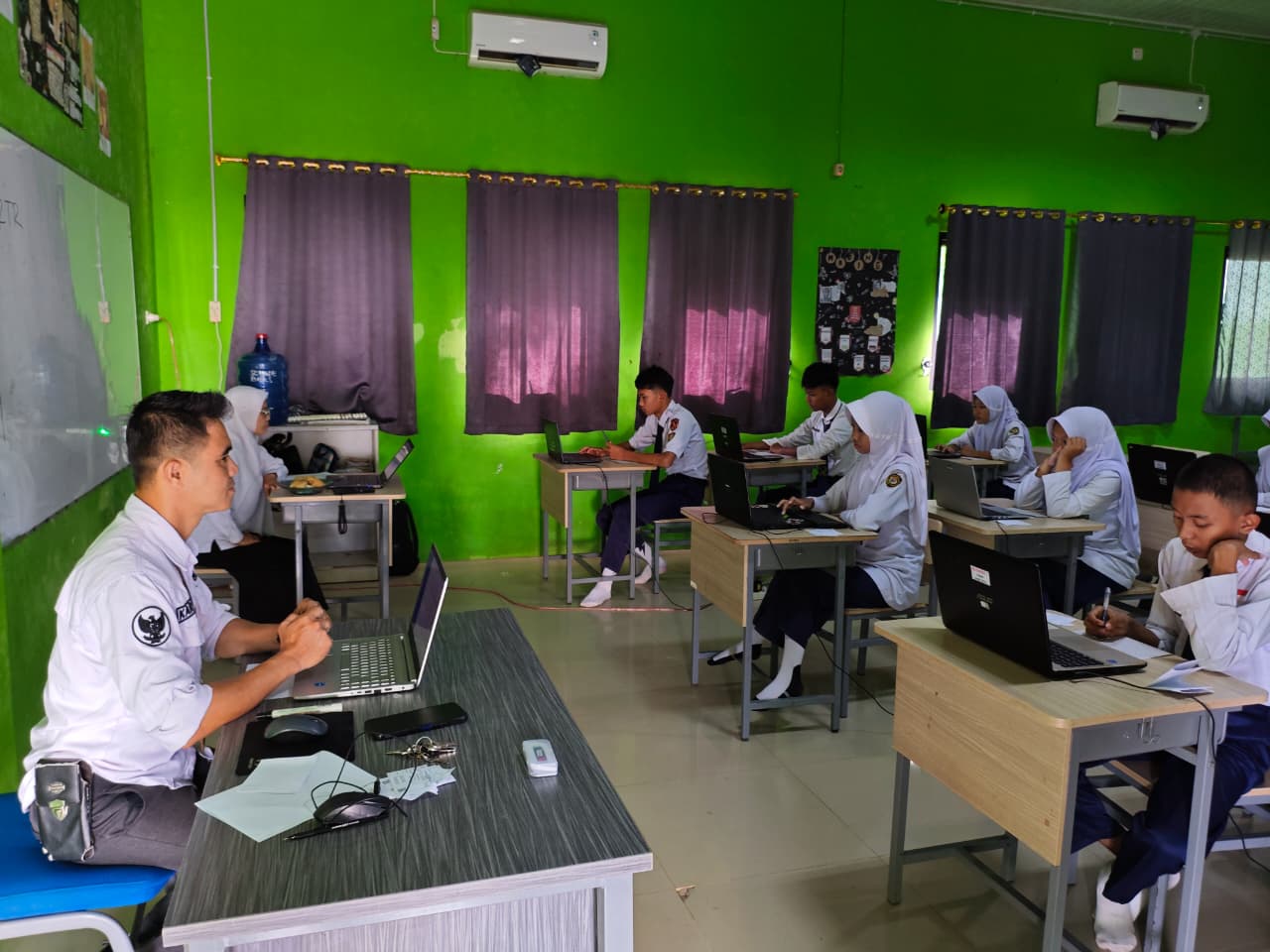 MTsN 1 Way Kanan Gelar Tes Kemampuan Akademik Siswa Kelas IX